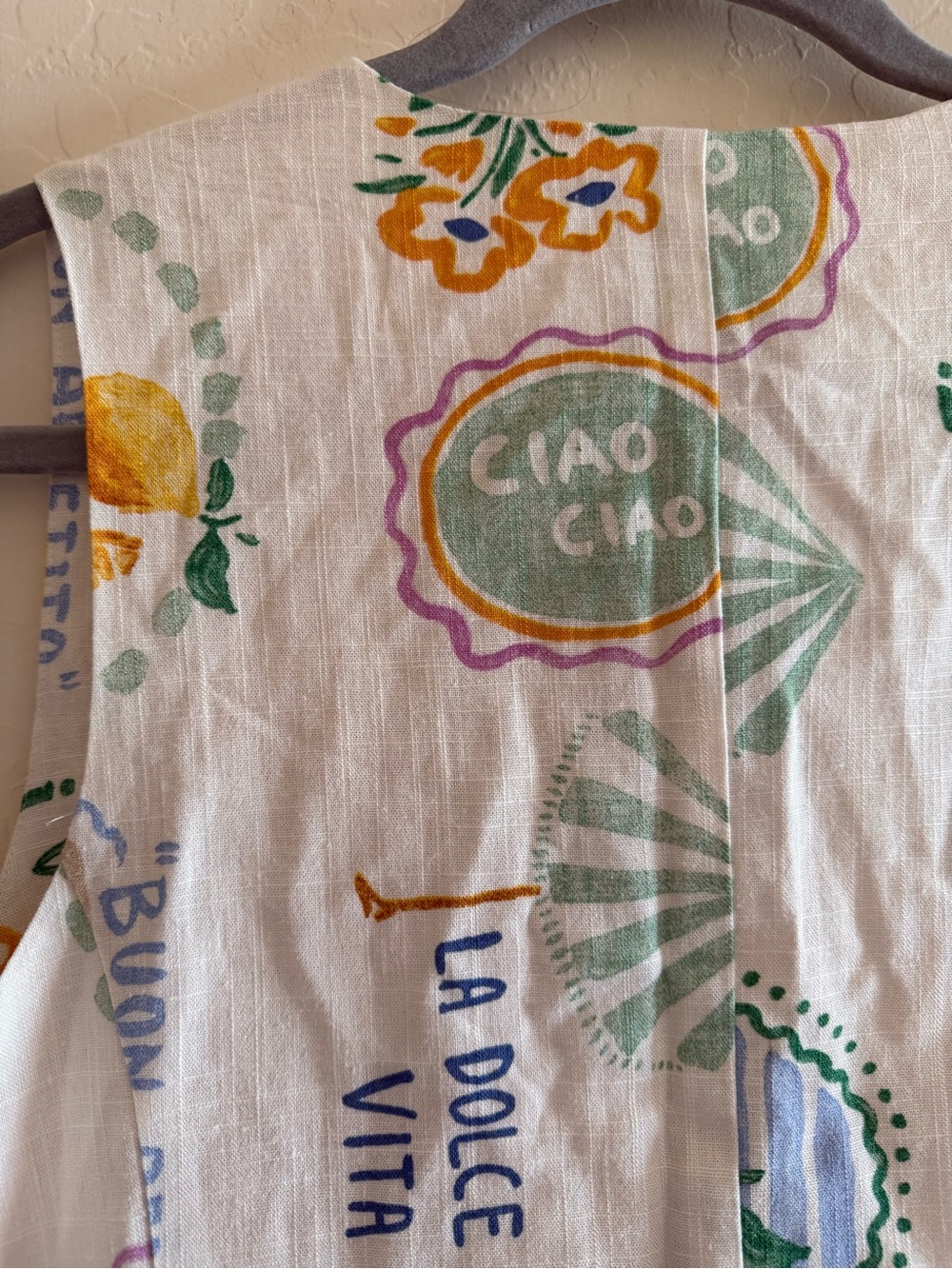 Paper Heart, large, linen blend vest - Picture 8 of 13